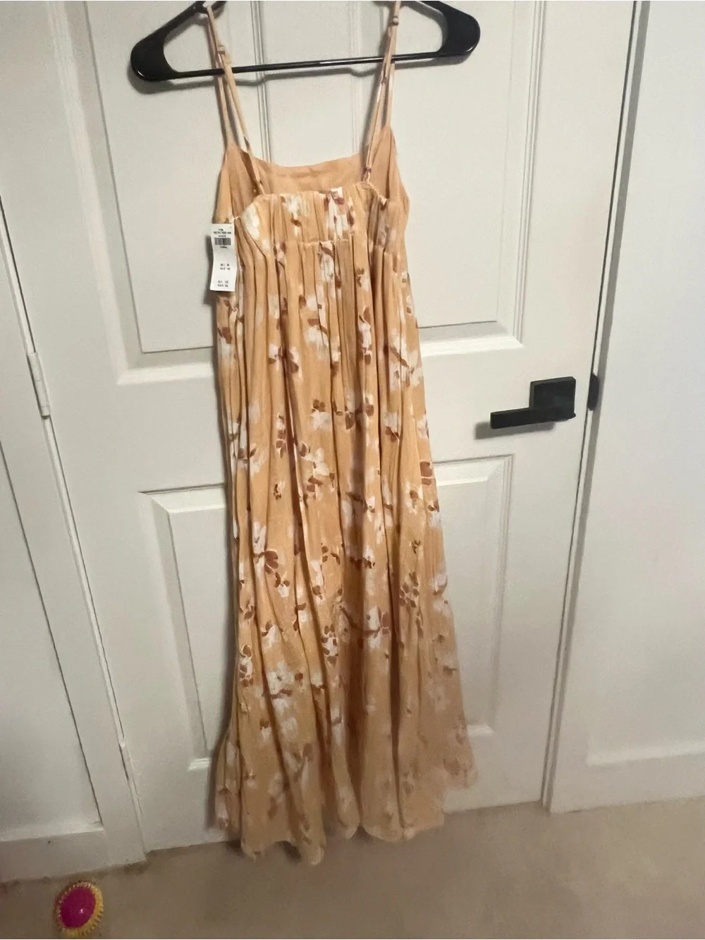 NWT Abercrombie and Finch 100% Cotton gauze yellow floral maxi dress